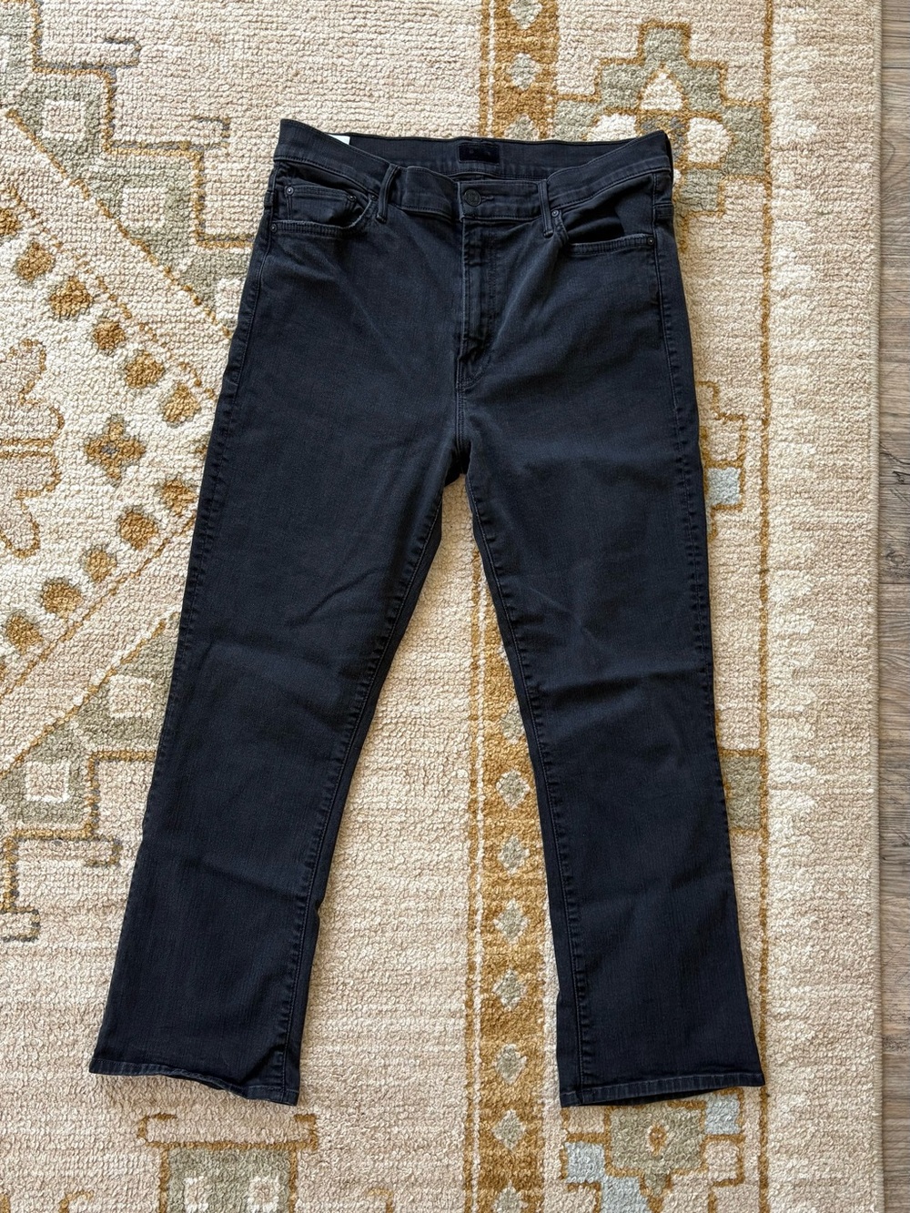 Mother Black Women’s Straight-Leg Jeans